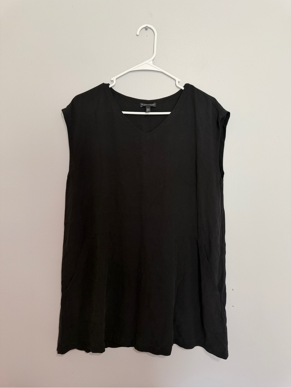 Eileen Fisher Silk Tunic Top Size S